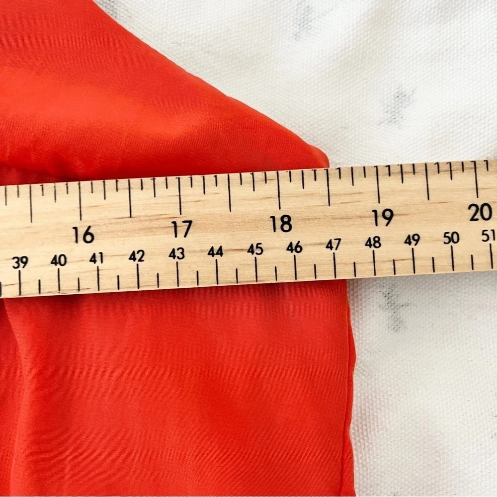 Anthropologie Bordeaux Orange Asymmetrical Colorblock Sleeveless Blouse – Medium - Picture 11 of 11